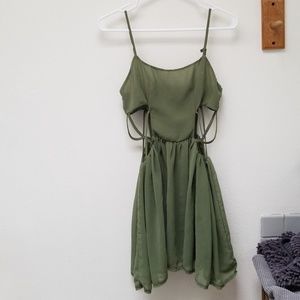 Super cute sage green Brandy Melville dress.